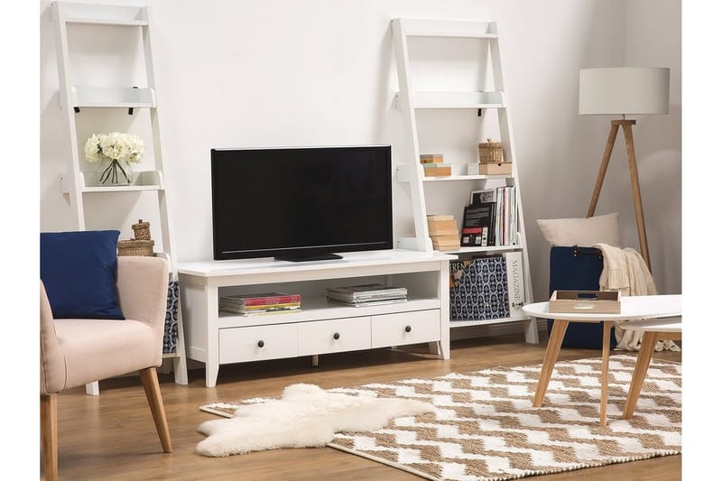 Berkeley Tv-Benk 49,5x136,5 Cm - Hvit - Møbler - TV- & Mediamøbler - TV benk & mediabenk