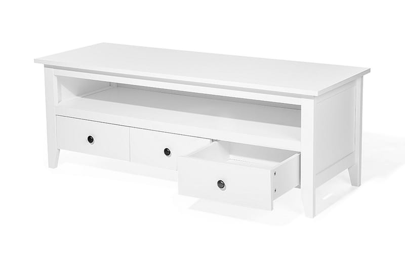 Berkeley Tv-Benk 49,5x136,5 Cm - Hvit - Møbler - TV- & Mediamøbler - TV benk & mediabenk