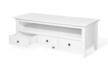 Berkeley Tv-Benk 49,5x136,5 Cm - Hvit - Møbler - TV- & Mediamøbler - TV benk & mediabenk