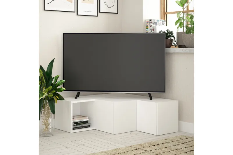 Bodsjö TV-Benk 92 cm - Hvit - Møbler - TV- & Mediamøbler - TV benk & mediabenk