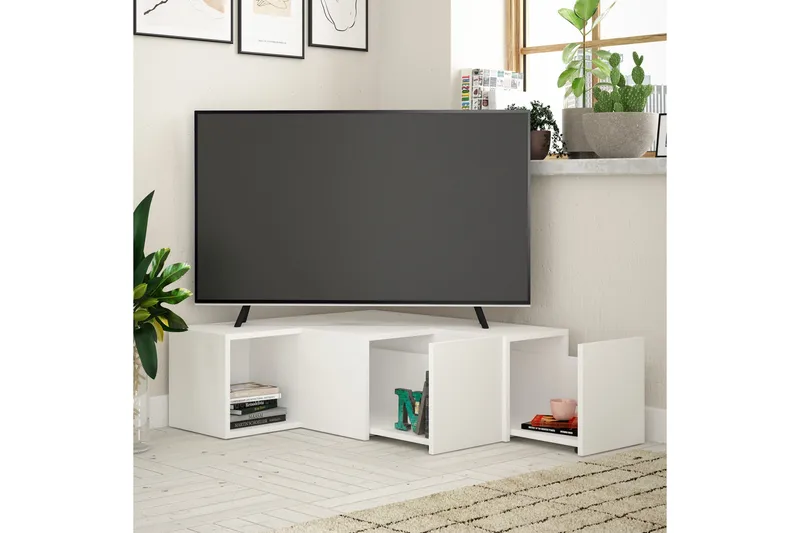 Bodsjö TV-Benk 92 cm - Hvit - Møbler - TV- & Mediamøbler - TV benk & mediabenk