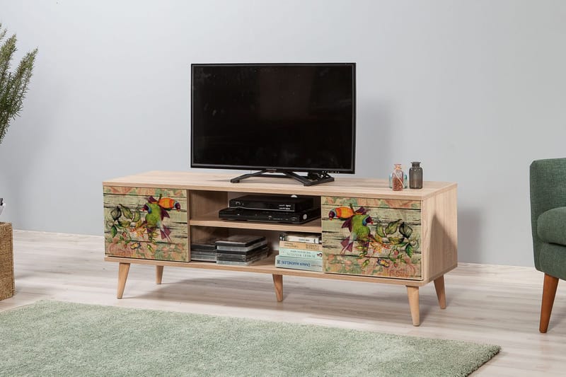 Brokind TV-Benk 140 cm - Brun - Møbler - TV- & Mediamøbler - TV benk & mediabenk