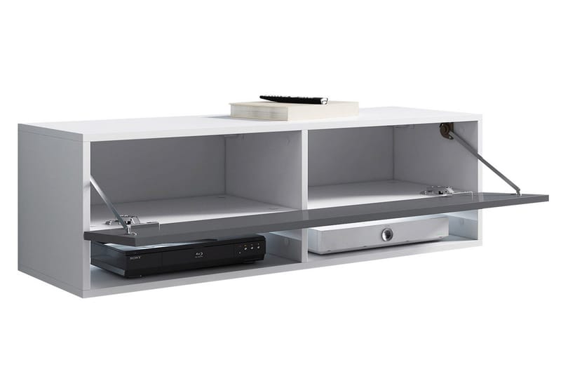 Brya TV-benk 100 cm LED-belysning - Hvit/RGB LED - Møbler - TV- & Mediamøbler - TV benk & mediabenk