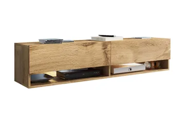 Brya TV-benk 140x31x30 cm - Beige/Hvit - Møbler - TV- & Mediamøbler - TV benk & mediabenk