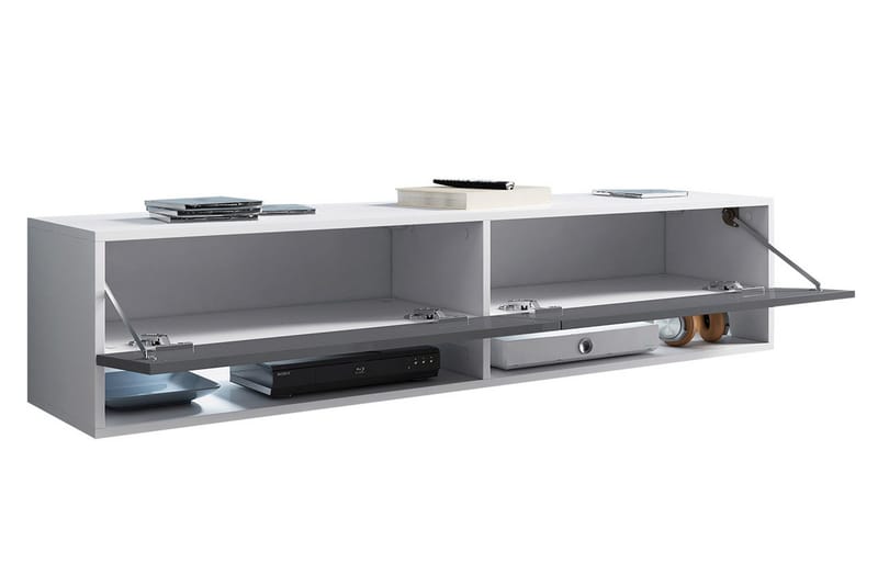 Brya TV-benk 140x31x30 cm - Beige/Hvit - Møbler - TV- & Mediamøbler - TV benk & mediabenk