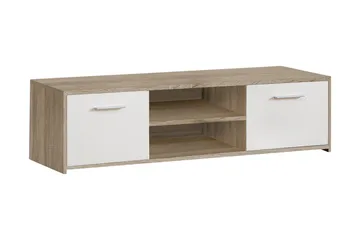 Cadgwith TV-benk 136 cm - Brun/Hvit - Møbler - TV- & Mediamøbler - TV benk & mediabenk