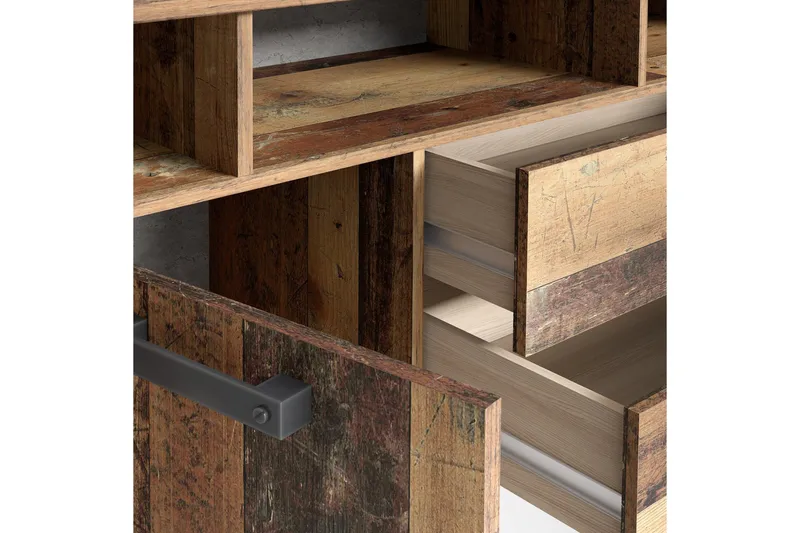 Cadle TV-Benk 161 cm - Brun/Grå - Møbler - TV- & Mediamøbler - TV benk & mediabenk