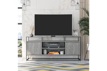 Camley Tv-benk 136,6x49,8 cm Grå - Dorel Home - Møbler - TV- & Mediamøbler - TV benk & mediabenk