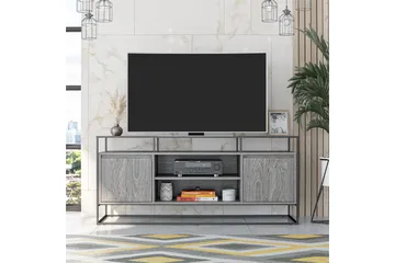 Camley Tv-benk 136,6x49,8 cm Grå - Dorel Home - Møbler - TV- & Mediamøbler - TV benk & mediabenk