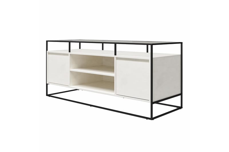 Camley Tv-benk 136,6x49,8 cm Hvit - Dorel Home - Møbler - TV- & Mediamøbler - TV benk & mediabenk