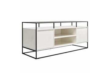 Camley Tv-benk 136,6x49,8 cm Hvit - Dorel Home - Møbler - TV- & Mediamøbler - TV benk & mediabenk