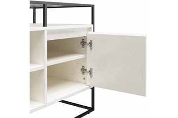 Camley Tv-benk 136,6x49,8 cm Hvit - Dorel Home - Møbler - TV- & Mediamøbler - TV benk & mediabenk
