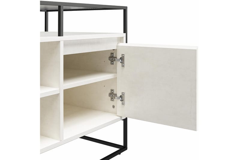 Camley Tv-benk 136,6x49,8 cm Hvit - Dorel Home - Møbler - TV- & Mediamøbler - TV benk & mediabenk