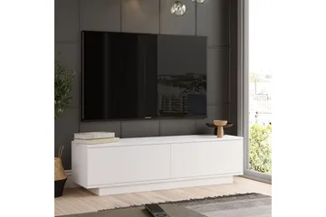 Caswell TV-benk 140 cm - Hvit - Møbler - TV- & Mediamøbler - TV benk & mediabenk