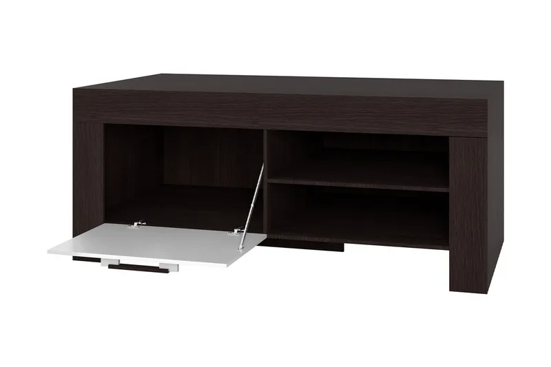 Cezar Gulvstående TV-benk 120 cm med Oppbevaring i Eik - Beige - Møbler - TV- & Mediamøbler - TV benk & mediabenk