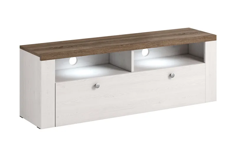 Cicely TV-benk 140 cm, Hvit