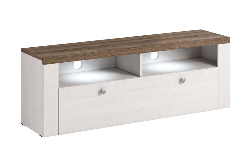 Cicely TV-benk 140 cm, Hvit