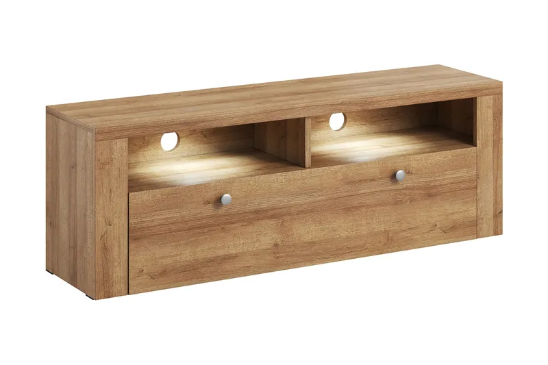 Cicely TV-benk 140 cm, tre/natur