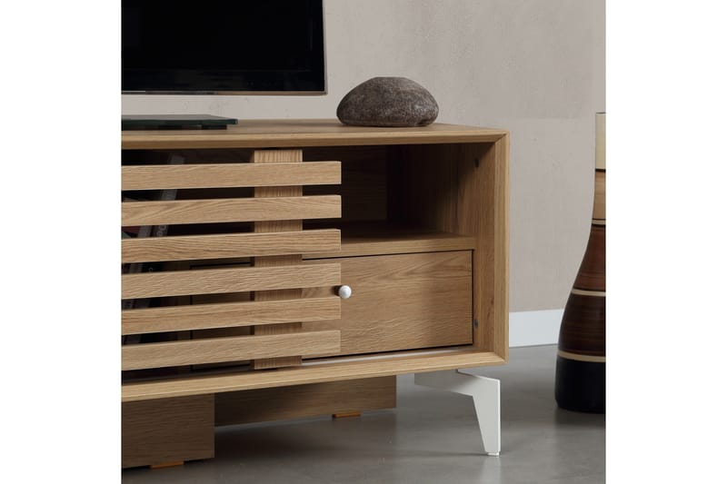 Comfortale TV-benk 125 cm - Tre - Møbler - TV- & Mediamøbler - TV benk & mediabenk