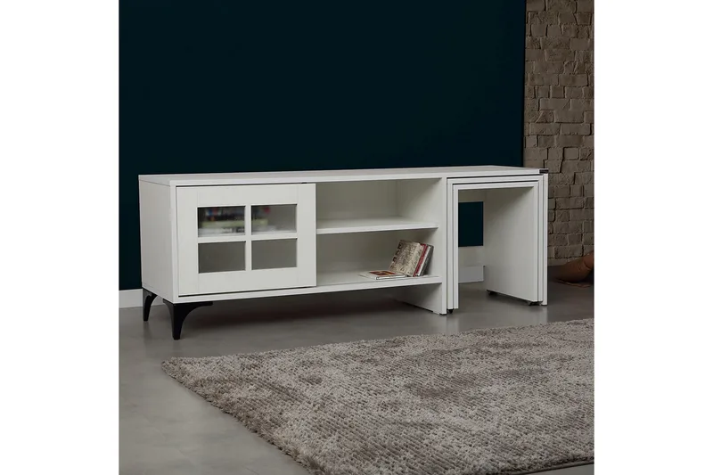 Comfortale TV-benk 150 cm - Hvit - Møbler - TV- & Mediamøbler - TV benk & mediabenk