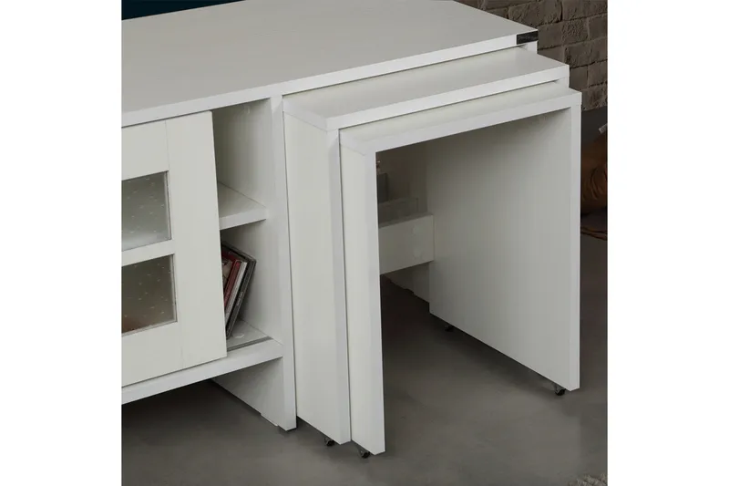 Comfortale TV-benk 150 cm - Hvit - Møbler - TV- & Mediamøbler - TV benk & mediabenk