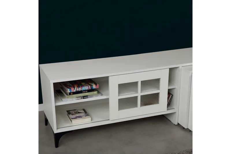 Comfortale TV-benk 150 cm - Hvit - Møbler - TV- & Mediamøbler - TV benk & mediabenk