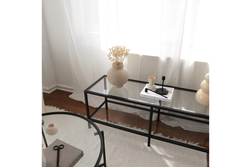 Condurso Tv-benk 130 cm - Svart - Møbler - TV- & Mediamøbler - TV benk & mediabenk