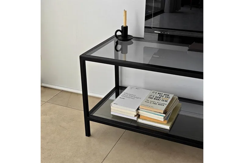 Condurso TV-benk 130 cm - Svart - Møbler - TV- & Mediamøbler - TV benk & mediabenk