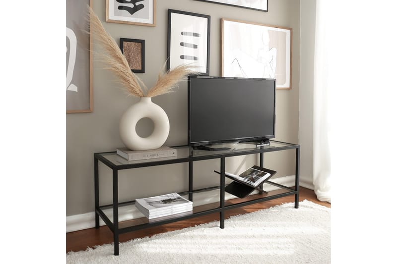 Condurso Tv-benk 130 cm - Svart - Møbler - TV- & Mediamøbler - TV benk & mediabenk