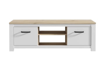 Crumpton TV-Benk 161 cm - Hvit/Brun - Møbler - TV- & Mediamøbler - TV benk & mediabenk