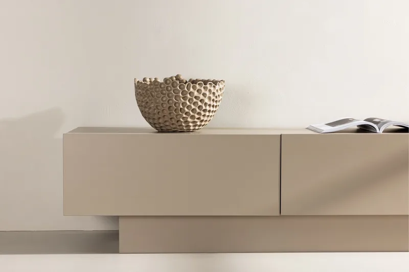 Cuenca TV-benk 160x47 cm beige Venture Home Cuenca TV-benk 160x47 cm Beige - Møbler - TV- & Mediamøbler - TV benk & mediabenk