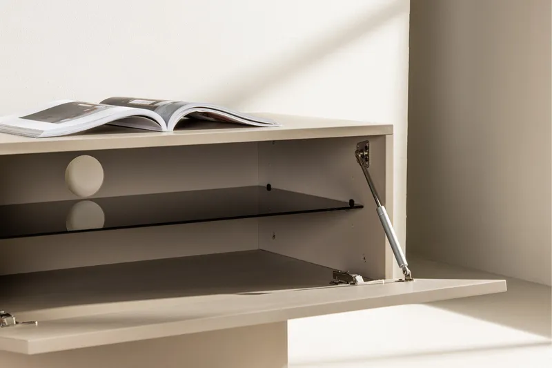 Cuenca TV-benk 160x47 cm beige Venture Home Cuenca TV-benk 160x47 cm Beige - Møbler - TV- & Mediamøbler - TV benk & mediabenk