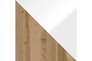 Cuguen TV-benk 180 cm LED-belysning - Tre/Natur|Hvit|Hvit LED - Møbler - TV- & Mediamøbler - TV benk & mediabenk