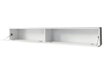 Cuguen TV-benk 180 cm LED - Grå/Hvit - Møbler - TV- & Mediamøbler - TV benk & mediabenk