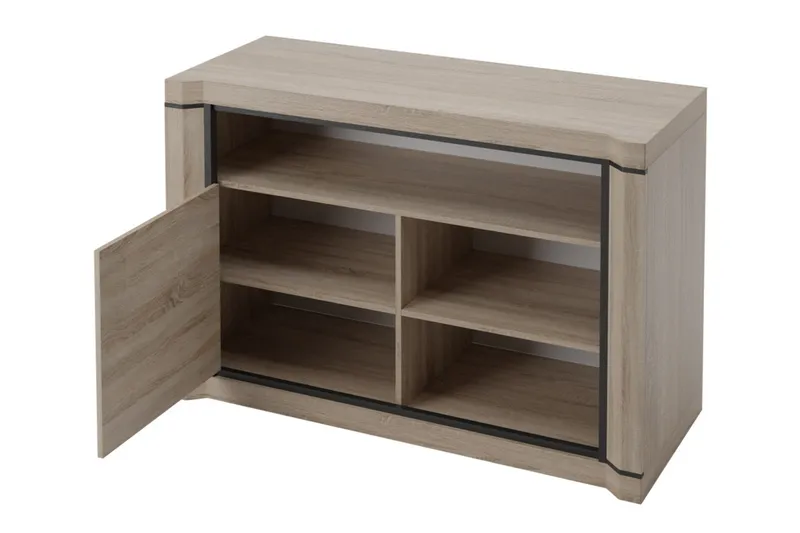 Dallas TV-benk 107x48x72 cm - Beige/Grå - Møbler - TV- & Mediamøbler - TV benk & mediabenk