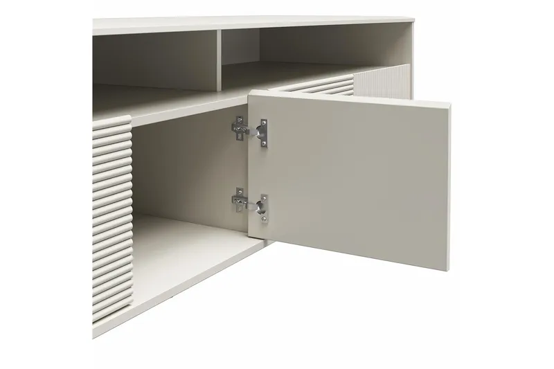 Daphne Tv-benk 158,5x50 cm Hvit - Dorel Home - Møbler - TV- & Mediamøbler - TV benk & mediabenk