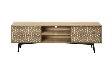 Dariana TV-Benk 160 cm - Tre/Natur - Møbler - TV- & Mediamøbler - TV benk & mediabenk