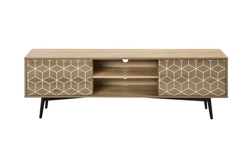 Dariana TV-Benk 160 cm - Tre/Natur - Møbler - TV- & Mediamøbler - TV benk & mediabenk