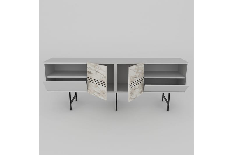 Dasaki Tv-benk 180 cm - Hvit - Møbler - TV- & Mediamøbler - TV benk & mediabenk