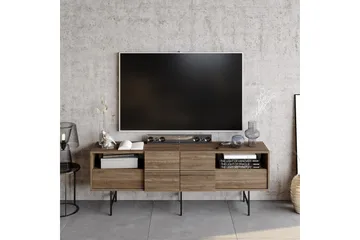 Dasaki TV-benk 180 cm - Mørkebrun/Svart - Møbler - TV- & Mediamøbler - TV benk & mediabenk