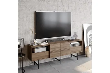 Dasaki TV-benk 180 cm - Mørkebrun/Svart - Møbler - TV- & Mediamøbler - TV benk & mediabenk