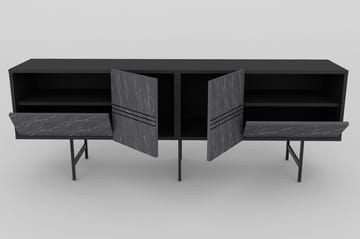 Dasaki Tv-benk 180 cm - Svart - Møbler - TV- & Mediamøbler - TV benk & mediabenk