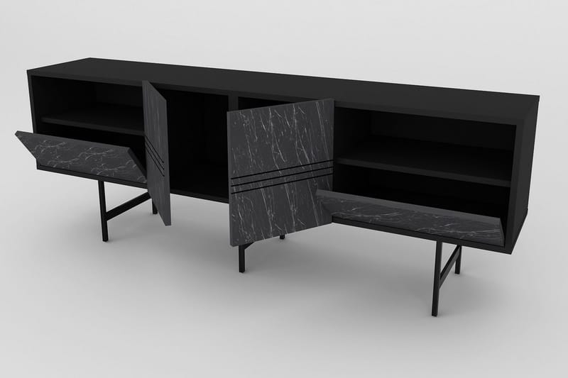 Dasaki Tv-benk 180 cm - Svart - Møbler - TV- & Mediamøbler - TV benk & mediabenk