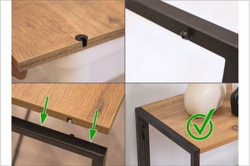 Debesis TV-benk 138 cm - Brun/Svart - Møbler - TV- & Mediamøbler - TV benk & mediabenk