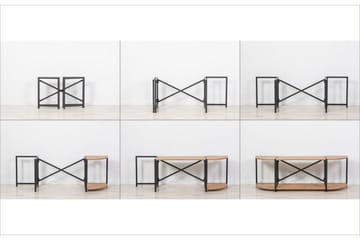 Debesis TV-benk 138 cm - Brun/Svart - Møbler - TV- & Mediamøbler - TV benk & mediabenk