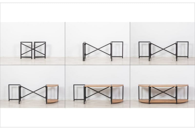 Debesis TV-benk 138 cm - Brun/Svart - Møbler - TV- & Mediamøbler - TV benk & mediabenk