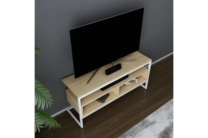 Desgrar Tv-benk 110x49,9 cm - Hvit - Møbler - TV- & Mediamøbler - TV benk & mediabenk