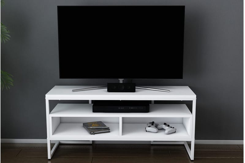 Desgrar Tv-benk 110x49,9 cm - Hvit - Møbler - TV- & Mediamøbler - TV benk & mediabenk