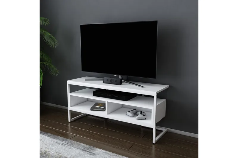 Desgrar Tv-benk 110x49,9 cm - Hvit - Møbler - TV- & Mediamøbler - TV benk & mediabenk