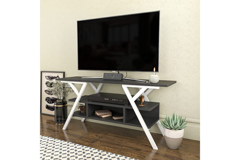 Desgrar Tv-benk 120x55 cm - Hvit - Møbler - TV- & Mediamøbler - TV benk & mediabenk